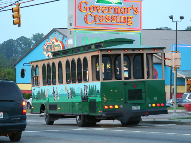 Pigeon Forge trolleys