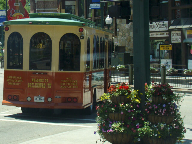 Pigeon Forge trolleys